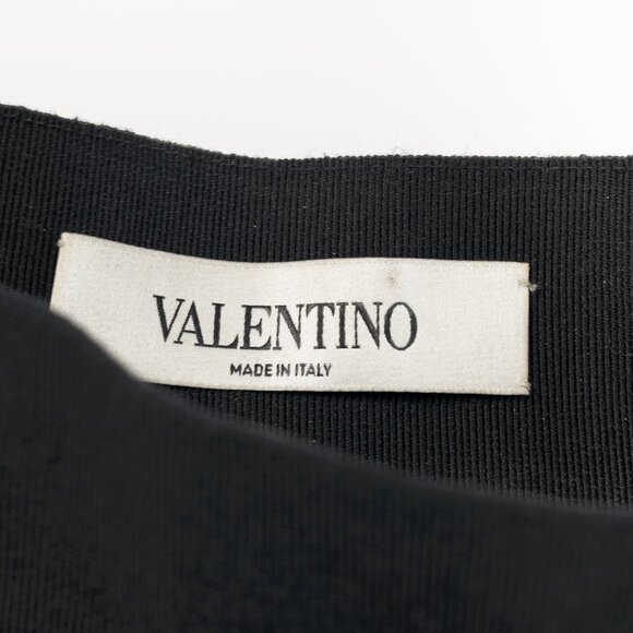 Valentino Brown Silk Shantung Pencil Skirt - Picture 7 of 9